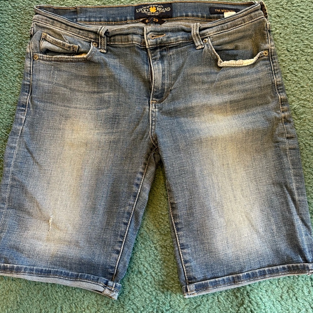 Lucky Brand Faded Blue Denim Shorts